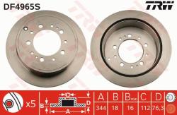 TRW Disc frana TRW SINGLE DF4965S (DF4965S)