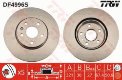 TRW Disc frana TRW SINGLE DF4996S (DF4996S)