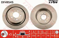 TRW Disc frana TRW SINGLE DF4954S (DF4954S)