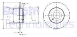 DELPHI Disc frana DELPHI BG2454 (BG2454) - automobilus