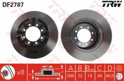 TRW Disc frana TRW DF2787 (DF2787) - automobilus