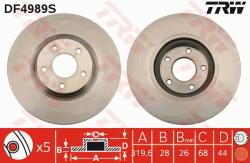TRW Disc frana TRW SINGLE DF4989S (DF4989S)