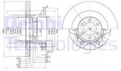 DELPHI Disc frana DELPHI BG9722 (BG9722) - automobilus