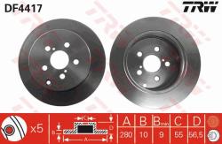 TRW Disc frana TRW DF4417 (DF4417) - automobilus
