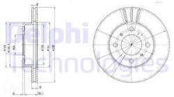 DELPHI Disc frana DELPHI BG2810 (BG2810) - automobilus
