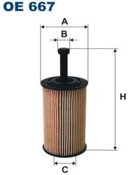 FILTRON Filtru ulei FILTRON OE 667 (OE 667) - automobilus