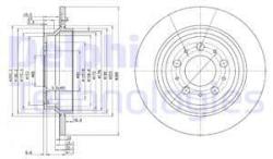 DELPHI Disc frana DELPHI BG3515 (BG3515) - automobilus