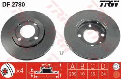 TRW Disc frana TRW DF2780 (DF2780) - automobilus