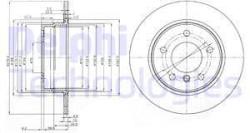 DELPHI Disc frana DELPHI BG3948C (BG3948C) - automobilus