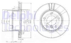 DELPHI Disc frana DELPHI BG3899C (BG3899C) - automobilus