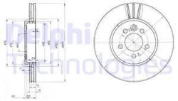DELPHI Disc frana DELPHI BG3503 (BG3503) - automobilus