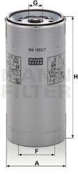 Mann-filter filtru combustibil MANN-FILTER WK 1080/7 x (WK 1080/7 x) - automobilus