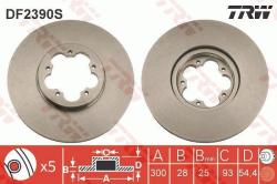 TRW Disc frana TRW SINGLE DF2390S (DF2390S)