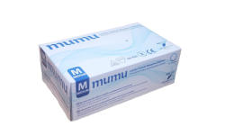 MUMU egyszerhasználatos latex fehér M, 100 db-os, 20 (doboz/karton) (MUMULATEXM)