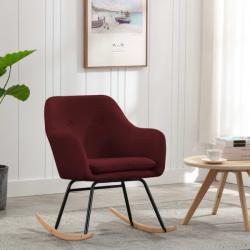 vidaXL Scaun balansoar, roșu vin, material textil (289535) Balansoar
