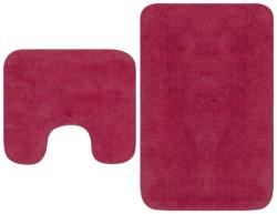 vidaXL Set covorașe baie, 2 buc. , textil, fucsia (133234) Covor baie