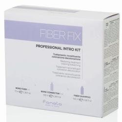 Fanola Fiber Fix Professional Intro Kit set pentru păr tratat chimic 70 ml + 100 ml + 100 ml