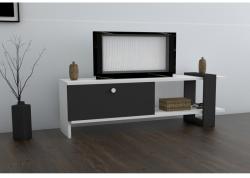 Puqa Design Funda antracitszürke-fehér tv állvány 120 x 36, 8 x 25 cm (835PUQ3029)