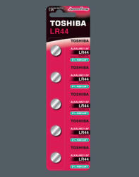 Toshiba Set 5 baterii LR44 AG13 TOSHIBA ALKALINE 1.5V (LR44 BP-5C) - sogest