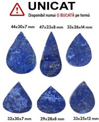  Cabochon din Lapis Lazuli Druzy Picatura - 29-47 x 25-30 x 7-14 mm