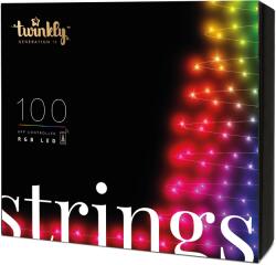 Twinkly Strings IP44 Okos karácsonyfa izzó, 100 LED, Bluetooth, Wifi, 8m (TWS100STP-BEU)