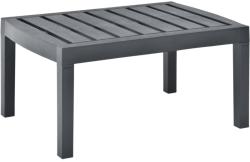 vidaXL Masă de grădină, antracit, 78 x 55 x 38 cm, plastic (48815)