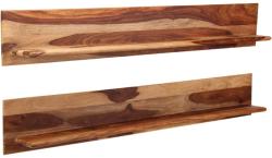 vidaXL Rafturi de perete, 2 buc. , 169x26x20cm, lemn masiv de sheesham (247932) Raft