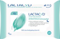 Lactacyd intim törlőkendő antibakteriális hatóanyagokkal 15x