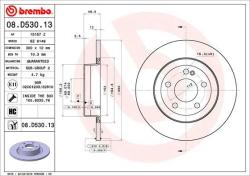 BREMBO Disc frana BREMBO PRIME LINE - Co-Cast 08. D530.13 (08.D530.13)