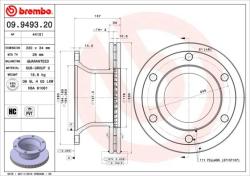 BREMBO Disc frana BREMBO PRIME LINE 09.9493. 20 (09.9493.20)