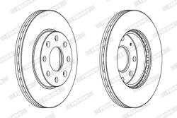FERODO Disc frana FERODO PREMIER DDF1279C (DDF1279C)