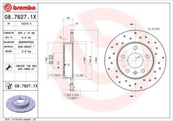 BREMBO Disc frana BREMBO XTRA LINE - Xtra 08.7627. 1X (08.7627.1X)