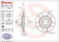 BREMBO Disc frana BREMBO XTRA LINE - Max 09.7011. 75 (09.7011.75)