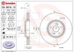 BREMBO Disc frana BREMBO PRIME LINE - UV Coated 09.9818. 11 (09.9818.11)