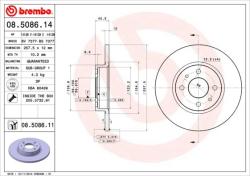 BREMBO Disc frana BREMBO PRIME LINE - UV Coated 08.5086. 11 (08.5086.11)