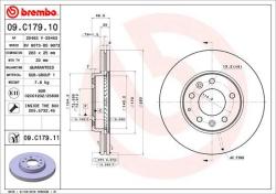 BREMBO Disc frana BREMBO PRIME LINE - UV Coated 09. C179.11 (09.C179.11)