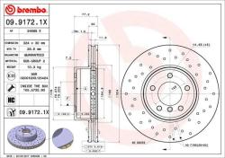 BREMBO Disc frana BREMBO XTRA LINE - Xtra 09.9172. 1X (09.9172.1X)
