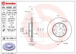 BREMBO Disc frana BREMBO 09.3090. 21 - automobilus