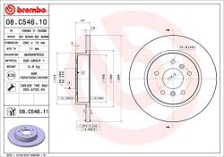 BREMBO Disc frana BREMBO PRIME LINE - UV Coated 08. C546.11 (08.C546.11)