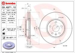 BREMBO Disc frana BREMBO PRIME LINE - UV Coated 09. A971.11 (09.A971.11)