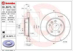 BREMBO Disc frana BREMBO PRIME LINE - UV Coated 09. B973.11 (09.B973.11)