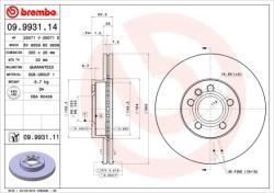 BREMBO Disc frana BREMBO 09.9931. 11 - automobilus