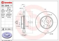 BREMBO Disc frana BREMBO PRIME LINE - UV Coated 09. C648.11 (09.C648.11)
