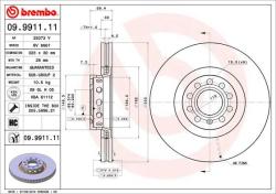 BREMBO Disc frana BREMBO 09.9911. 11 - automobilus