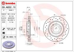 BREMBO Disc frana BREMBO XTRA LINE - Xtra 09. A652.1X (09.A652.1X)