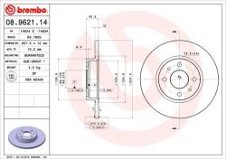 BREMBO Disc frana BREMBO PRIME LINE 08.9621. 14 (08.9621.14)