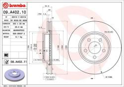 BREMBO Disc frana BREMBO PRIME LINE - UV Coated 09. A402.11 (09.A402.11)