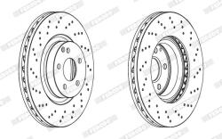 FERODO Disc frana FERODO PREMIER Coat+ disc DDF1769C-1 (DDF1769C-1)