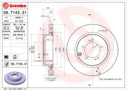 BREMBO Disc frana BREMBO 09.7143. 31 - automobilus