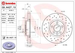 BREMBO Disc frana BREMBO XTRA LINE - Xtra 09. A427.1X (09.A427.1X)